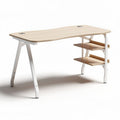 Bureau en bois de pin avec étagères de rangement dimensions 120 x 60 x 75cm